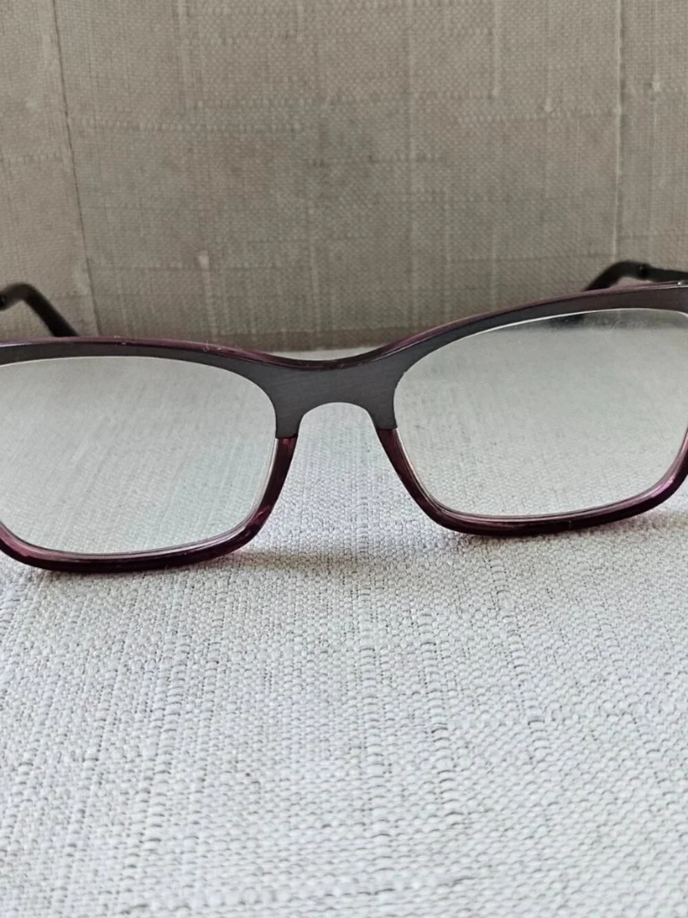 Vintage See Women Eyeglasses Frame Red/Gunmetal Tone Eyewear SEE5364 Glasses